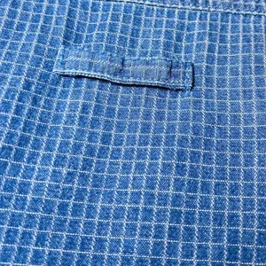 Vintage Womens Size 22/24W Denim Blue Plaid Zipper Front Shirt‎ Jacket 90s Boho thumbnail 11