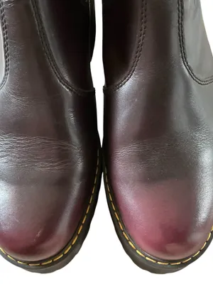 Dr Martens Rometty vintage burgundy Chelsea grunge boots size 10 thumbnail 9