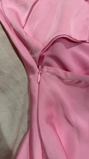 Zara silk long dress thumbnail 4