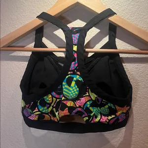 Zumba Women’s Zmoji Mesh Insert Sports Bra Colorful Workout Aerobics Small thumbnail 5