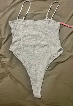 H&M Light Blue Lacey Bodysuit thumbnail 1