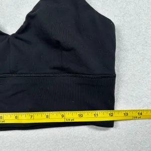 Lululemon Black Longline Sports Bra Strappy Back Women’s Small Medium thumbnail 4