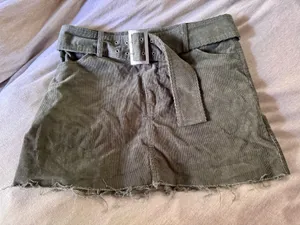 Forever 21 Green Corduroy Skirt thumbnail 1