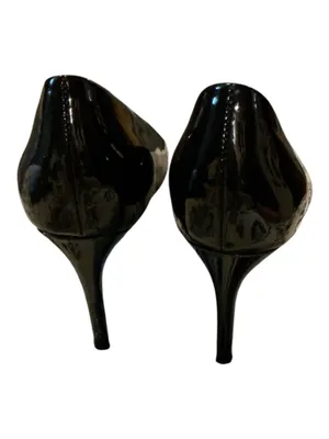 Tahari Two-Tone Black Patent & White Leather Stiletto Pumps Size 9 thumbnail 3