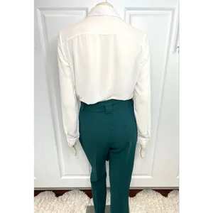 White Jewel Collar Long Sleeve Button Down Blouse thumbnail 10