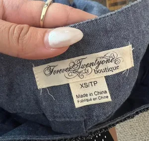Forever 21 Blue Denim Vintage Y2K Mini Skirt thumbnail 6
