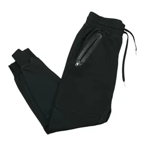 AgCatton Black Tech Fleece Joggers Slim Fit Drawstring Sweatpants Women Medium thumbnail 1
