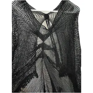 Lulus Clothing Co Crochet Fairy Goth Witchy Shawl Wrap thumbnail 6