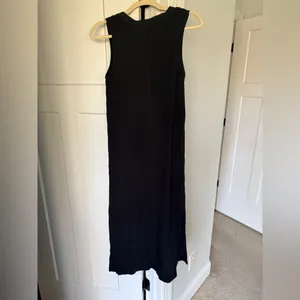 Lululemon All Yours Tank Maxi Dress Cotton Black sleeveless‎ stretch thumbnail 6