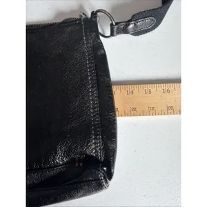 The Sak black Leather Clutch Crossbody Shoulder Bag camila texture classic thumbnail 14