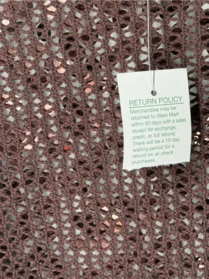 NEW Vintage Y2K‎ McBling Brown Oversized Paillette Sequin Shrug Bolero 2000s thumbnail 4