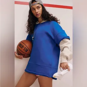 Free People Movement Cruise Sweatshirt Tshirt Stellar Blue NWT Size Medium thumbnail 3