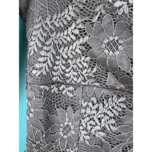 Altar'd State Taupe Lace Long Sleeve Corset Hem Top — Square Neck — XS thumbnail 3