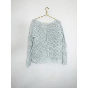 Free People Songbird Shaggy Knit Pullover Sweater Chunky Oversize Medium Seafoam thumbnail 13