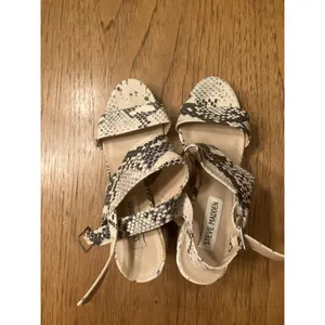 Steve Madden Sarena Snake Print Strappy Open Toe Block Heel Ankle Strap 7 thumbnail 6