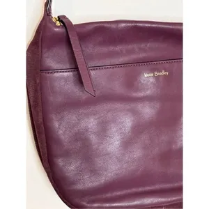 Vera Bradley Plum Leather Shoulder Bag thumbnail 4