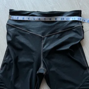 GAP Fit Moto Leggings Womens Medium 7/8 High Rise Black thumbnail 4