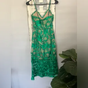 Lulus Deeply Cherish Green Lace Dress sz XS thumbnail 5