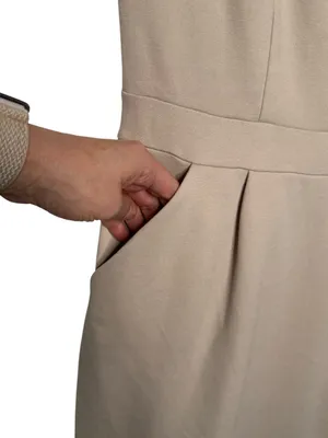 Quince Beige Sheath Dress Size S thumbnail 4