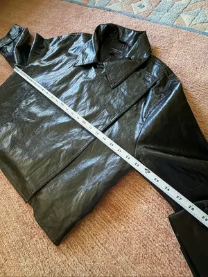 Marc New York Andrew Marc Black Coated Cropped Moto Jacket NWT Shiny M thumbnail 4