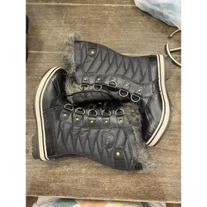 Sorel Womens Tofino II Faux‎ Fur Cuff Waterproof Boot Size 6 Black thumbnail 2