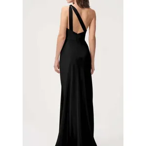 Jenny Yoo Black One Shoulder Lena Dress thumbnail 2