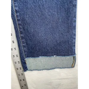 Time and Tru‎ High Rise straight leg crop Jeans Women's sz 10 shark bite Hem thumbnail 5
