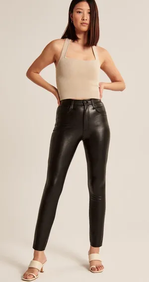 Abercrombie Leather Pants thumbnail 1
