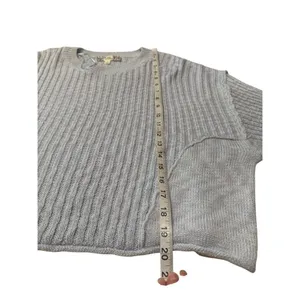 Pink Republic sky blue crew neck sweater Sz M NWT thumbnail 6