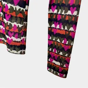 Emily Lovelock‎ MIRI Mesh Tulle Tee Pink XS Heart Print Y2K Valentines Day NWT thumbnail 8