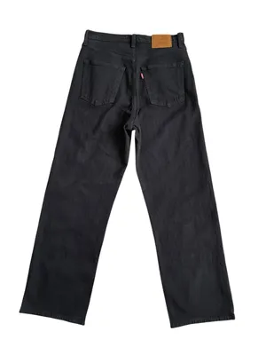 Levi’s Ribcage Straight Ankle Black Jeans Women’s Size 28 Button Fly thumbnail 5