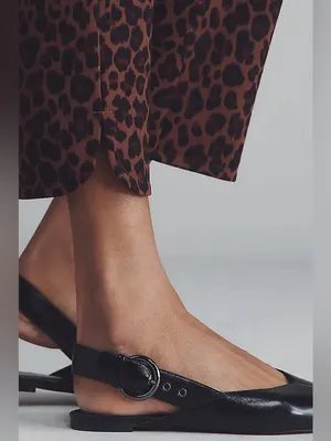 Anthropologie MAEVE Leopard Cheetah Crop Slim Pants Sz 2 thumbnail 4