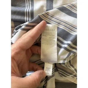 Soma Dress Womens S Midi Square Neck Pockets Sharkbite Hem Diagonal Stripe thumbnail 3