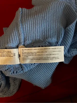 abercrombie kids Blue Open-Knit V-Neck Cardigan thumbnail 4