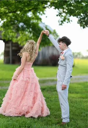 Prom Dress Windsor Pink Long thumbnail 3