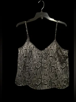Forever 21 Snake Print Cami in Gray, Pink and Black thumbnail 4
