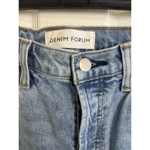 Aritzia Denim Forum Arlo High Rise Straight Button Fly Jeans 26 Organic Cotton thumbnail 3