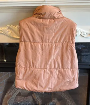 Vine and Valley Puffer Vest Reversible Beige Tan Womens XL New thumbnail 10