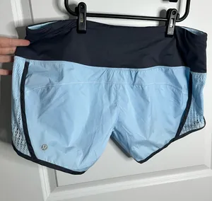 Lululemon Run Sun Sprinter Shorts Sz 12 NWT Moisture Wicking Stretch Mesh Pocket thumbnail 1