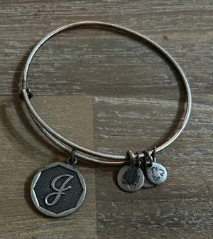 Alex and Ani Rustic Silver Charm Bracelet thumbnail 1