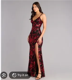 Windsor Angela Floral Sequin Dress Red Size M thumbnail 11