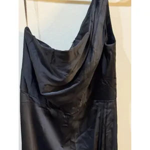 Ieena Mac Duggal 55324 One Shoulder Evening Gown Black Asymmetrical Hem Size 8 thumbnail 5