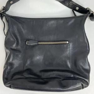 Coach Medium Shoulder Bag Legacy Penny Hobo 19889 Silver Hardware Black Leather thumbnail 7