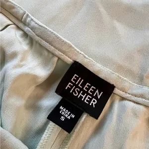 EILEEN FISHER Green Flowy Wide‎ Leg Trouser Pants Size Small thumbnail 2
