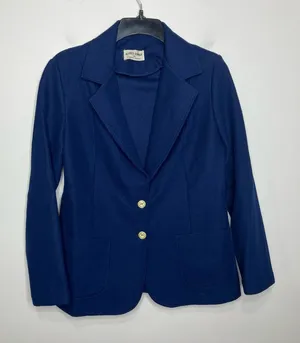 Vintage‎ Alfred dunner navy blue double knit blazer women’s thumbnail 1