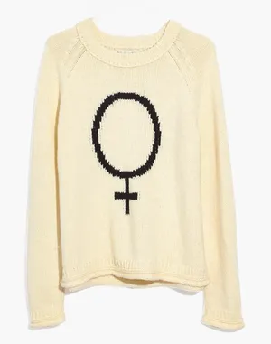 Madewell x Girls Inc. Female Symbol Keaton Pullover Sweater thumbnail 1