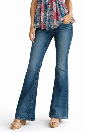 Vintage Y2K Paris Blues Low Rise Flare Jeans Juniors Size 9 thumbnail 1