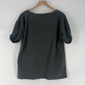 Disney Mickey Mouse Dark Charcoal Gray Minimalistic Cuffed ‎ Short Sleeve Tee thumbnail 9