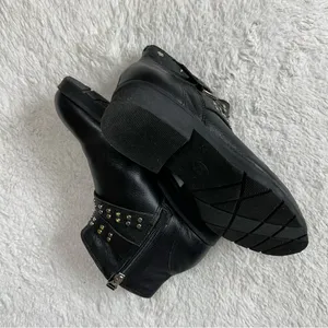 Hush Puppies Black Studded Ankle Boots thumbnail 6