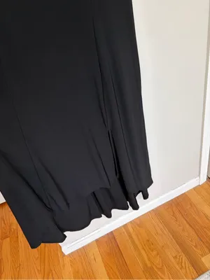 NEW NY Collection Grommet Embellished High Low Maxi Dress in Black - Size 1X thumbnail 7